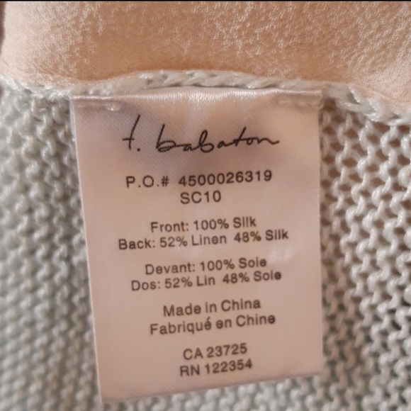 Babaton Draped Silk & Linen Blend Blouse - Picture 2 of 13